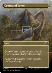 Command Tower // Commander Tower (Borderless) [Jurassic World Collection] | Gate City Games LLC