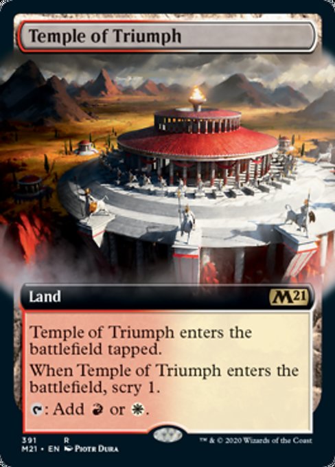 Temple of Triumph (Extended Art) [Core Set 2021] | Gate City Games LLC