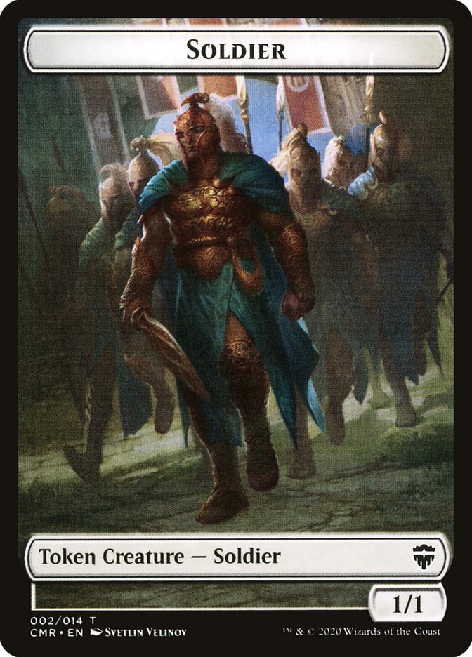 Rock // Soldier Token [Commander Legends Tokens] | Gate City Games LLC