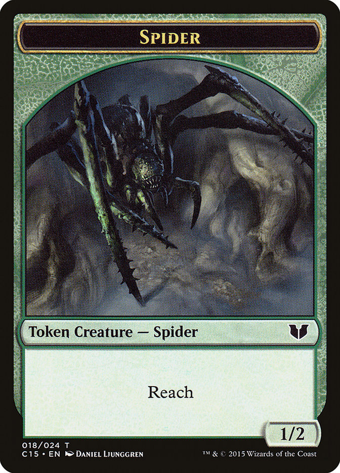 Bear // Spider Double-Sided Token [Commander 2015 Tokens] | Gate City Games LLC