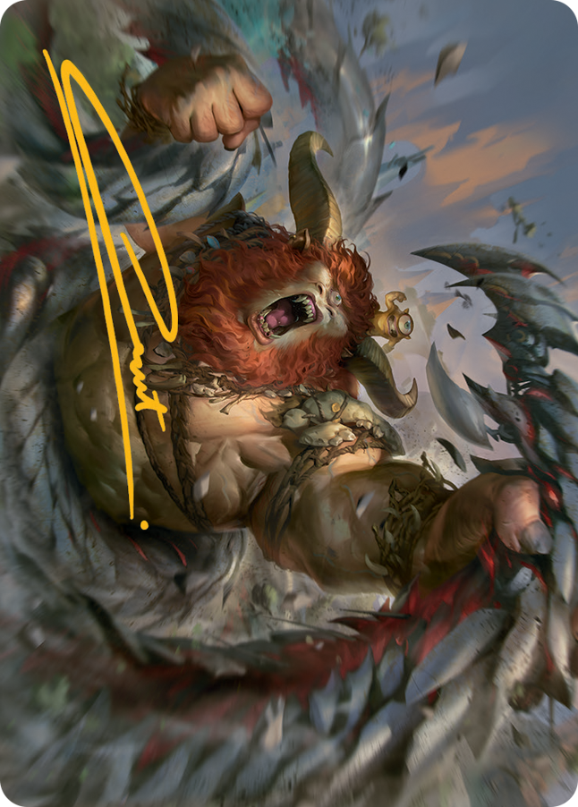 Borborygmos and Fblthp Art Card (42) (Gold-Stamped Signature) [March of the Machine Art Series] | Gate City Games LLC