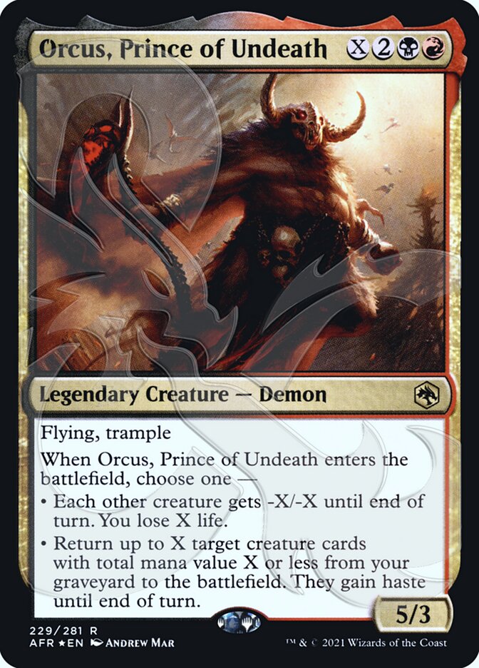 Orcus, Prince of Undeath (Ampersand Promo) [Dungeons & Dragons: Adventures in the Forgotten Realms Promos] | Gate City Games LLC