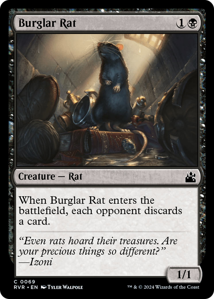 Burglar Rat [Ravnica Remastered] | Gate City Games LLC