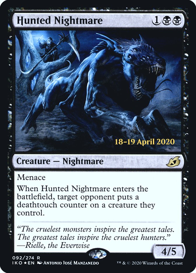 Hunted Nightmare  [Ikoria: Lair of Behemoths Prerelease Promos] | Gate City Games LLC