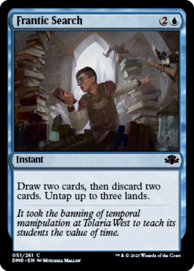 Frantic Search [Dominaria Remastered] | Gate City Games LLC