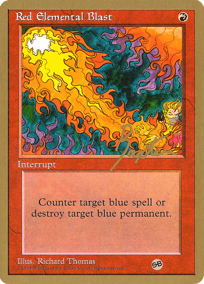 Red Elemental Blast (George Baxter) (SB) [Pro Tour Collector Set] | Gate City Games LLC