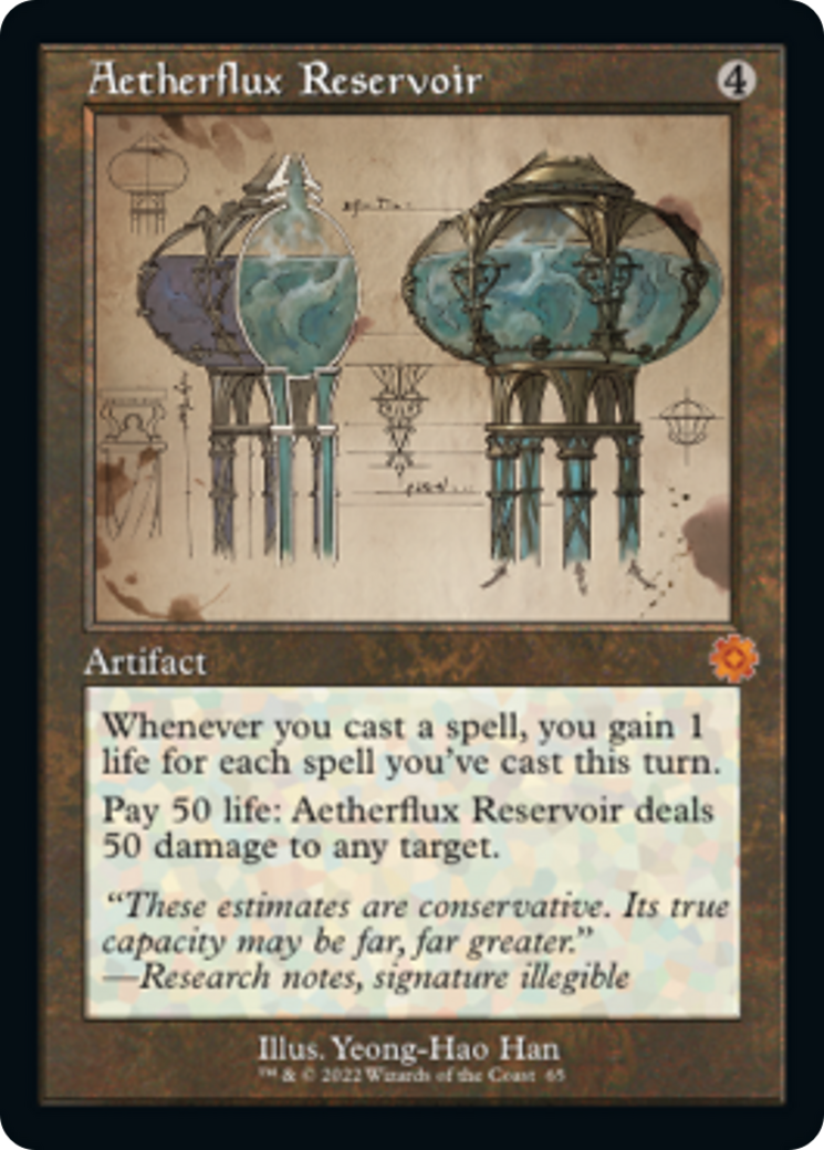 Aetherflux Reservoir (Retro Schematic) [The Brothers' War Retro Artifacts] | Gate City Games LLC