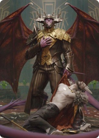 Ob Nixilis, the Adversary 1 Art Card [Streets of New Capenna Art Series] | Gate City Games LLC