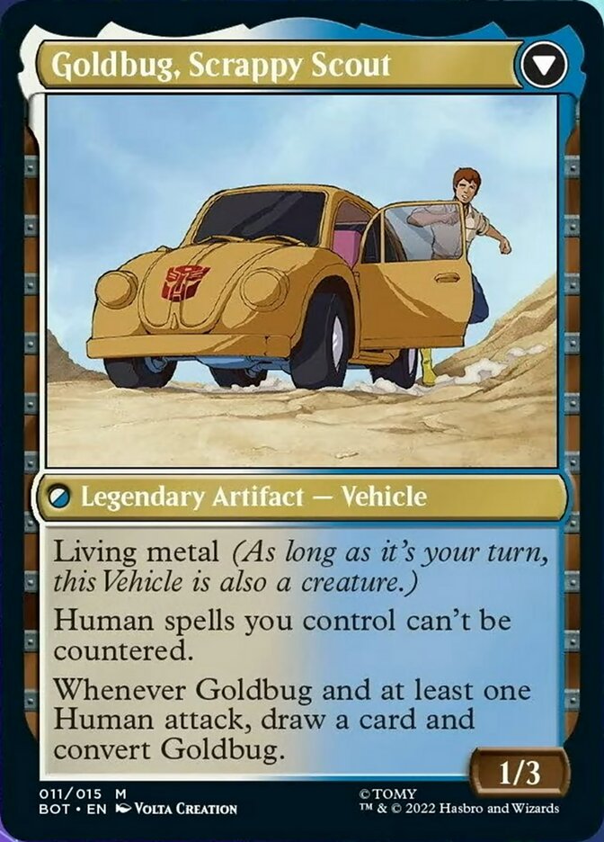 Goldbug, Humanity's Ally // Goldbug, Scrappy Scout [Universes Beyond: Transformers] | Gate City Games LLC