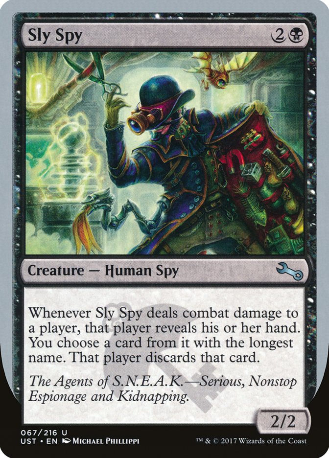 Sly Spy ("Serious, Nonstop Espionage and Kidnapping") [Unstable] | Gate City Games LLC