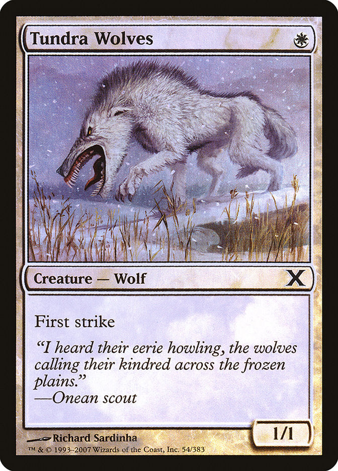 Tundra Wolves (Premium Foil) [Tenth Edition] | Gate City Games LLC
