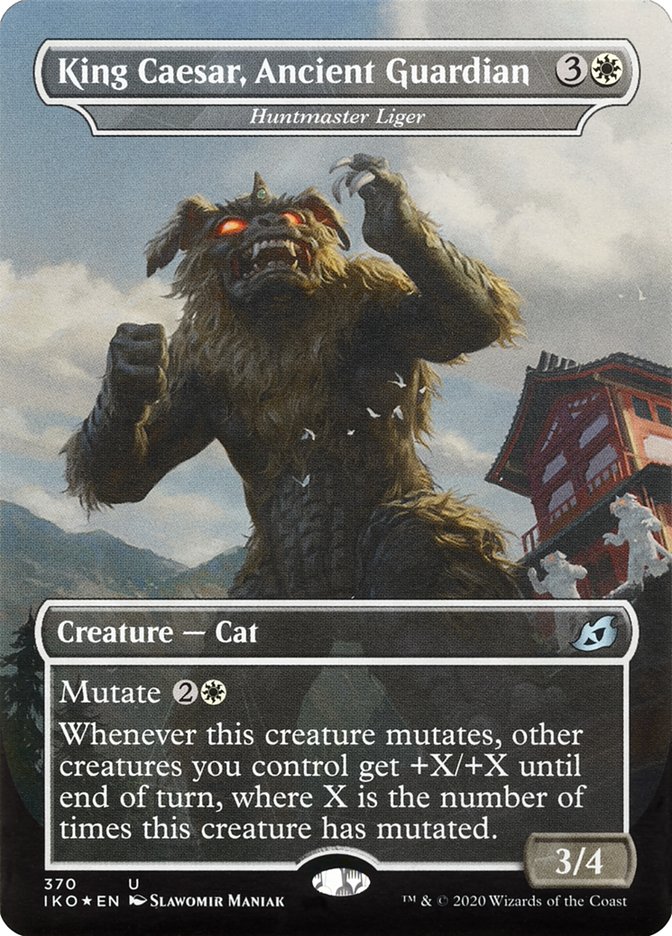 Huntmaster Liger - King Caesar, Ancient Guardian (Godzilla Series) [Ikoria: Lair of Behemoths] | Gate City Games LLC