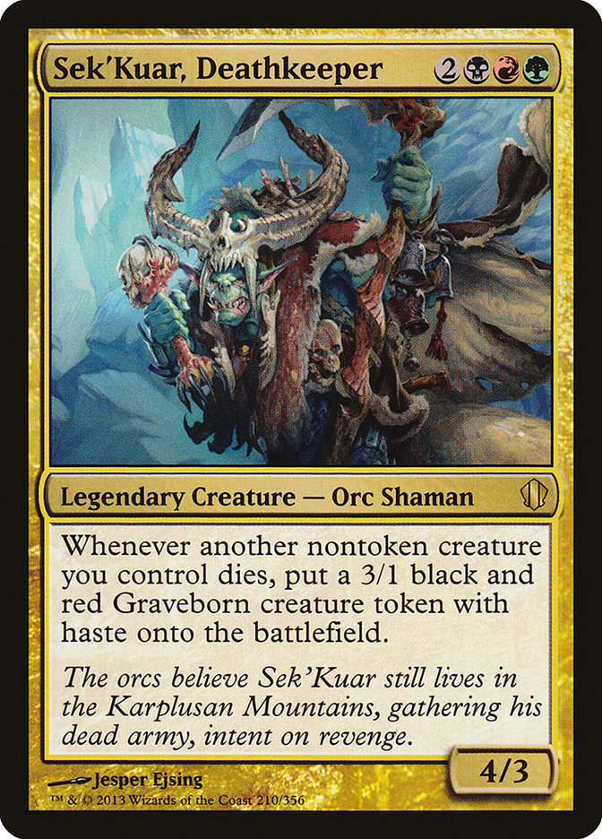 Sek'Kuar, Deathkeeper [Commander 2013] | Gate City Games LLC