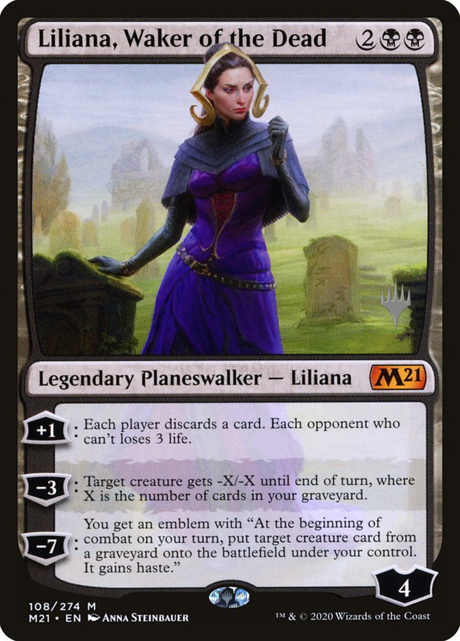 Liliana, Waker of the Dead (Promo Pack) [Core Set 2021 Promos] | Gate City Games LLC