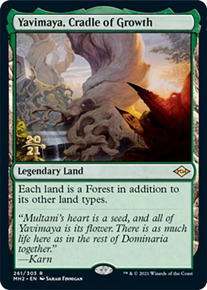 Yavimaya, Cradle of Growth [Modern Horizons 2 Prerelease Promos] | Gate City Games LLC