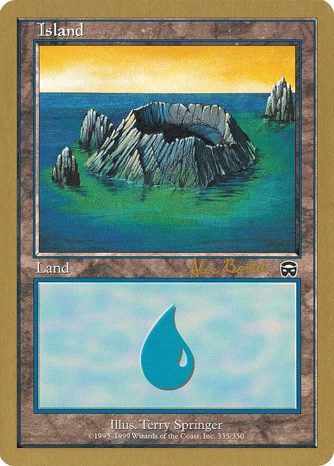 Island (ab335) (Alex Borteh) [World Championship Decks 2001] | Gate City Games LLC