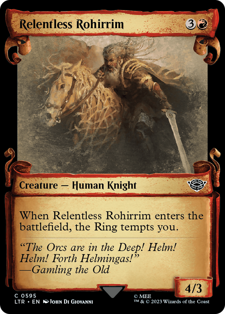 Relentless Rohirrim [The Lord of the Rings: Tales of Middle-Earth Showcase Scrolls] | Gate City Games LLC