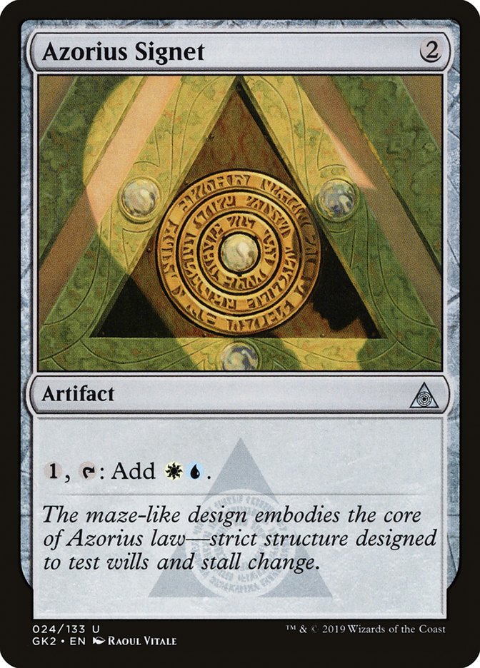 Azorius Signet [Ravnica Allegiance Guild Kit] | Gate City Games LLC