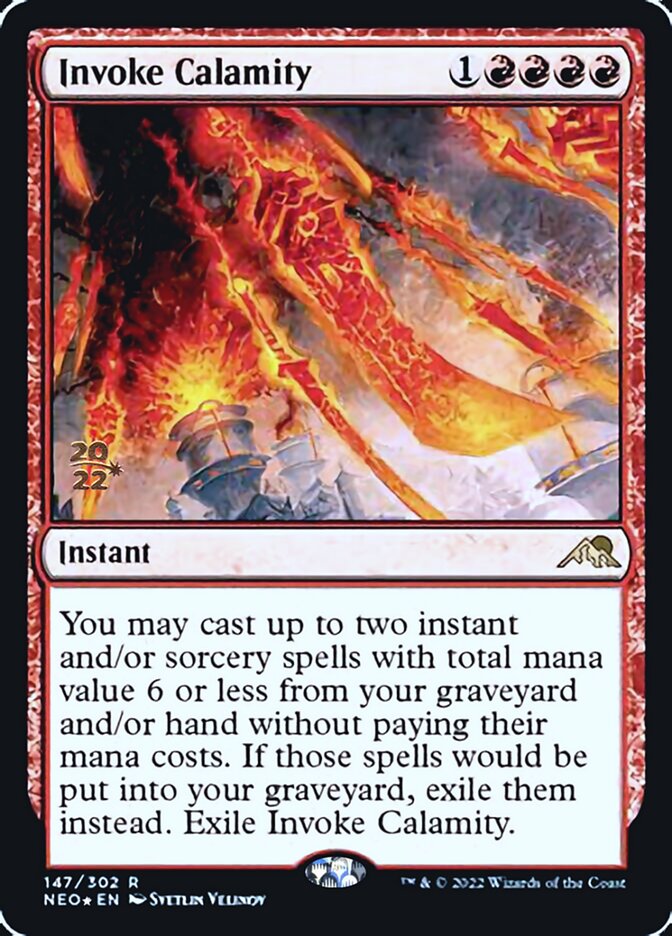 Invoke Calamity [Kamigawa: Neon Dynasty Prerelease Promos] | Gate City Games LLC