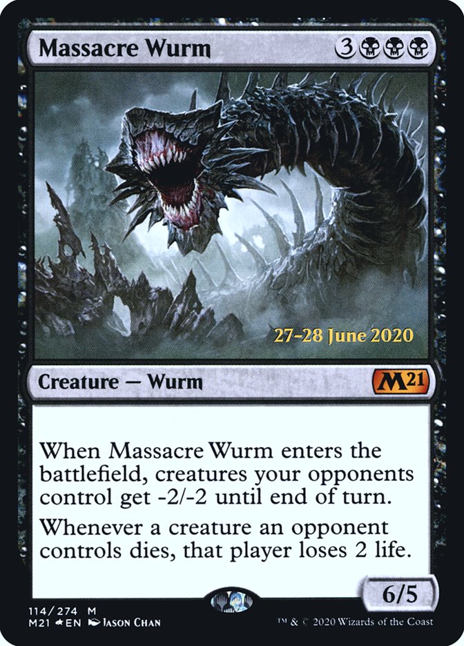 Massacre Wurm  [Core Set 2021 Prerelease Promos] | Gate City Games LLC