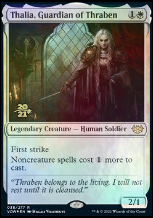 Thalia, Guardian of Thraben [Innistrad: Crimson Vow Prerelease Promos] | Gate City Games LLC