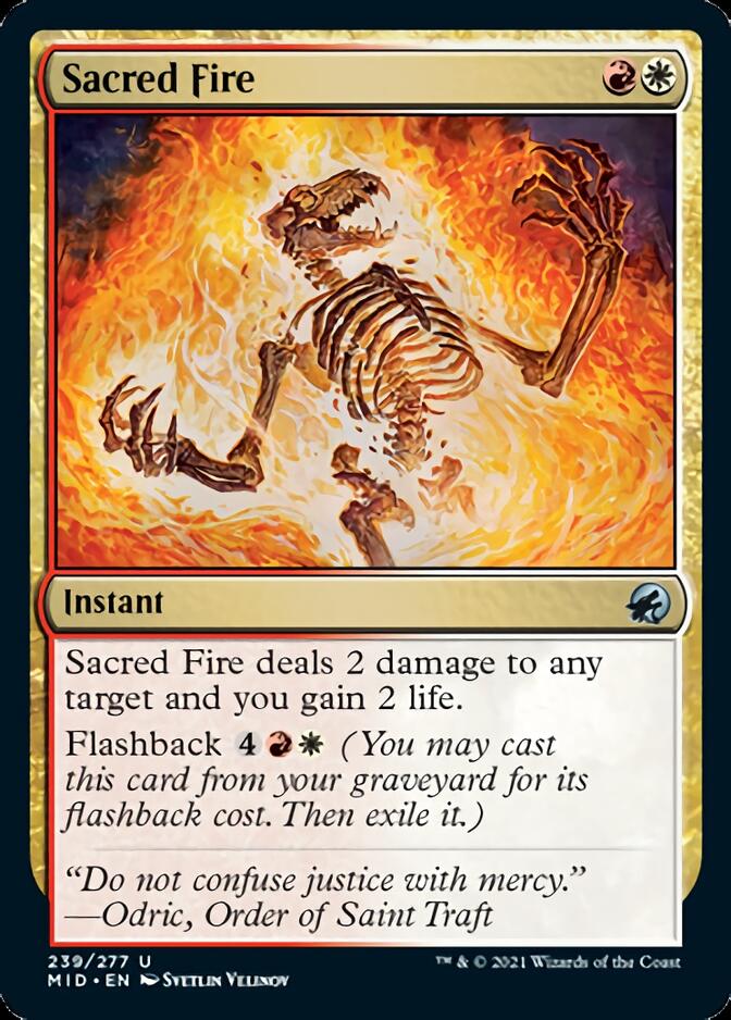 Sacred Fire [Innistrad: Midnight Hunt] | Gate City Games LLC