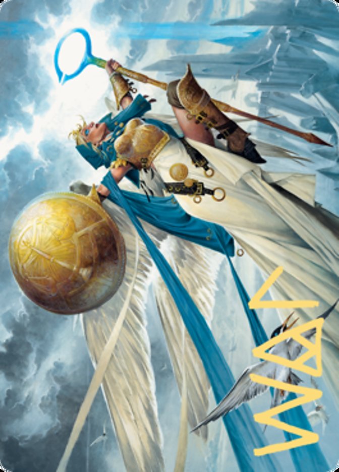 Linvala, Shield of Sea Gate Art Card (Gold-Stamped Signature) [Zendikar Rising Art Series] | Gate City Games LLC