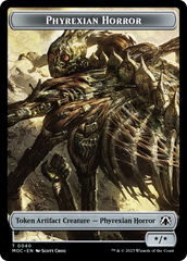 Phyrexian Golem // Phyrexian Horror Double-Sided Token [March of the Machine Commander Tokens] | Gate City Games LLC