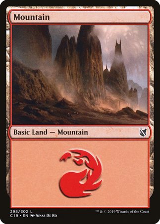 Mountain (298) [Commander 2019] | Gate City Games LLC