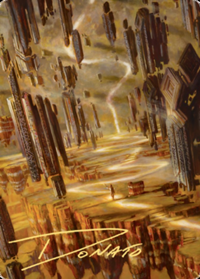 Brightclimb Pathway Art Card (Gold-Stamped Signature) [Zendikar Rising Art Series] | Gate City Games LLC