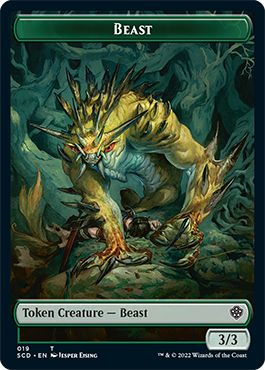 Beast // Beast Double-Sided Token [Starter Commander Decks] | Gate City Games LLC