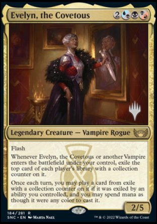 Evelyn, the Covetous (Promo Pack) [Streets of New Capenna Promos] | Gate City Games LLC