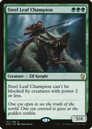 Steel Leaf Champion [Dominaria Promos] | Gate City Games LLC