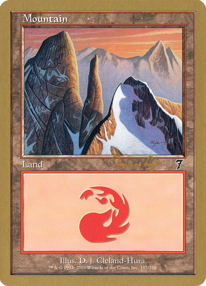 Mountain (337) (Tom van de Logt) [World Championship Decks 2001] | Gate City Games LLC