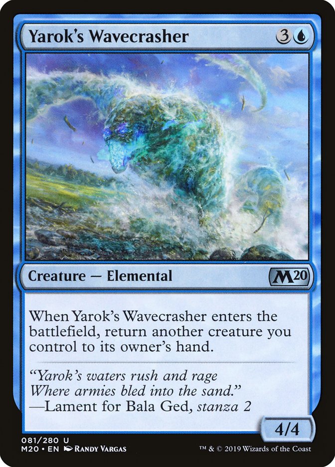 Yarok's Wavecrasher [Core Set 2020] | Gate City Games LLC