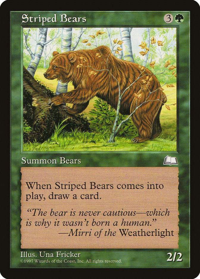 Striped Bears [Weatherlight] | Gate City Games LLC