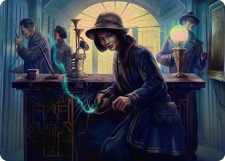 Wiretapping Art Card [Streets of New Capenna Art Series] | Gate City Games LLC