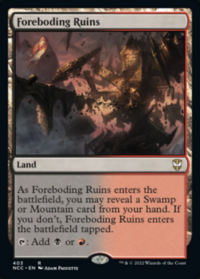 Foreboding Ruins [Streets of New Capenna Commander] | Gate City Games LLC