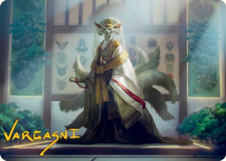 Light-Paws, Emperor's Voice Art Card (Gold-Stamped Signature) [Kamigawa: Neon Dynasty Art Series] | Gate City Games LLC