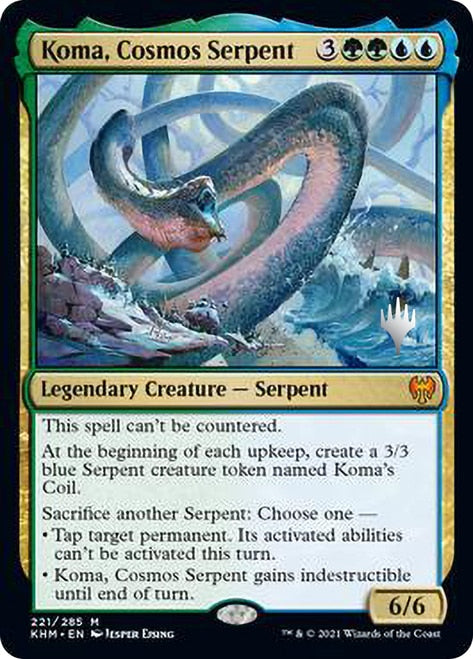 Koma, Cosmos Serpent [Kaldheim Promo Pack] | Gate City Games LLC