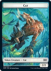 Cat // Copy Double-sided Token [Double Masters Tokens] | Gate City Games LLC