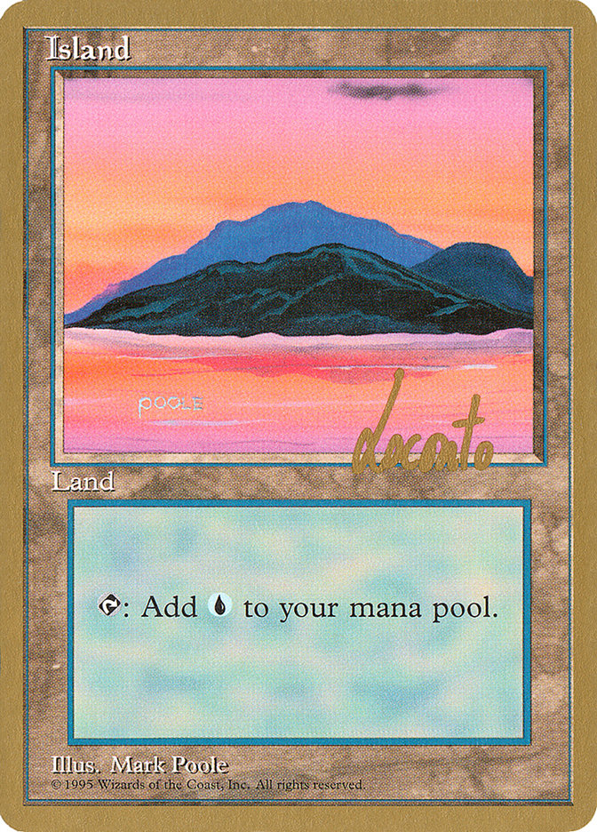 Island (ml369) (Michael Loconto) [Pro Tour Collector Set] | Gate City Games LLC