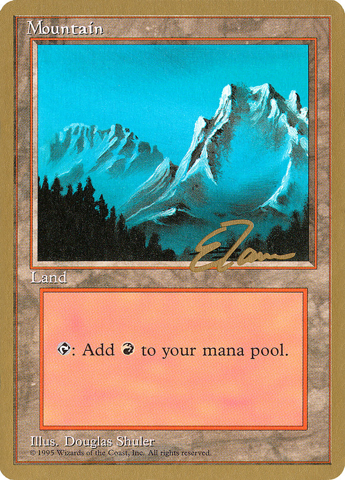 Mountain (et374) (Eric Tam) [Pro Tour Collector Set] | Gate City Games LLC