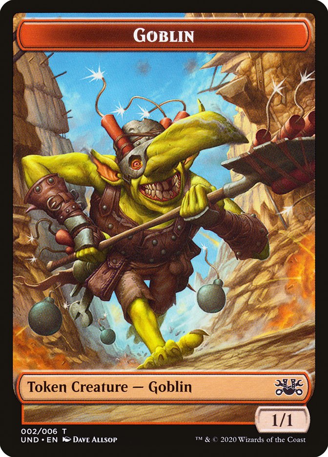 Goblin // Giant Teddy Bear Double-sided Token [Unsanctioned Tokens] | Gate City Games LLC