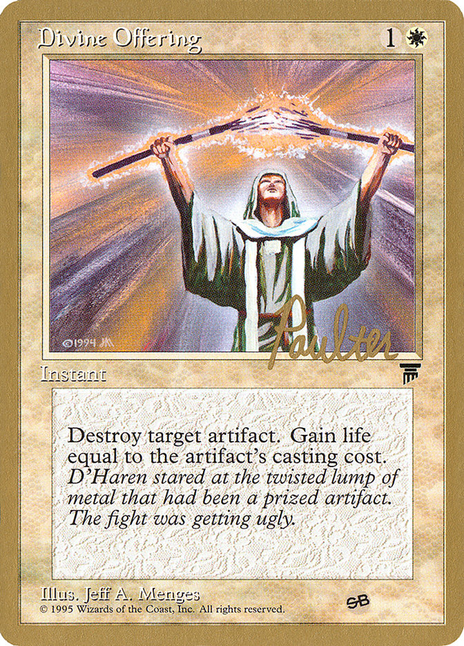 Divine Offering (Preston Poulter) (SB) [Pro Tour Collector Set] | Gate City Games LLC