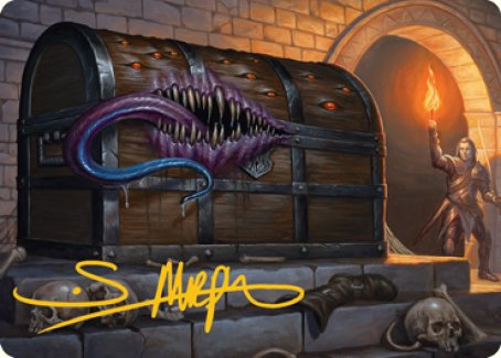 Mimic Art Card (Gold-Stamped Signature) [Dungeons & Dragons: Adventures in the Forgotten Realms Art Series] | Gate City Games LLC