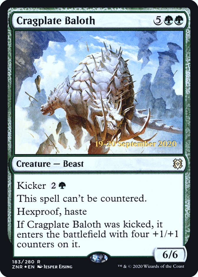 Cragplate Baloth  [Zendikar Rising Prerelease Promos] | Gate City Games LLC