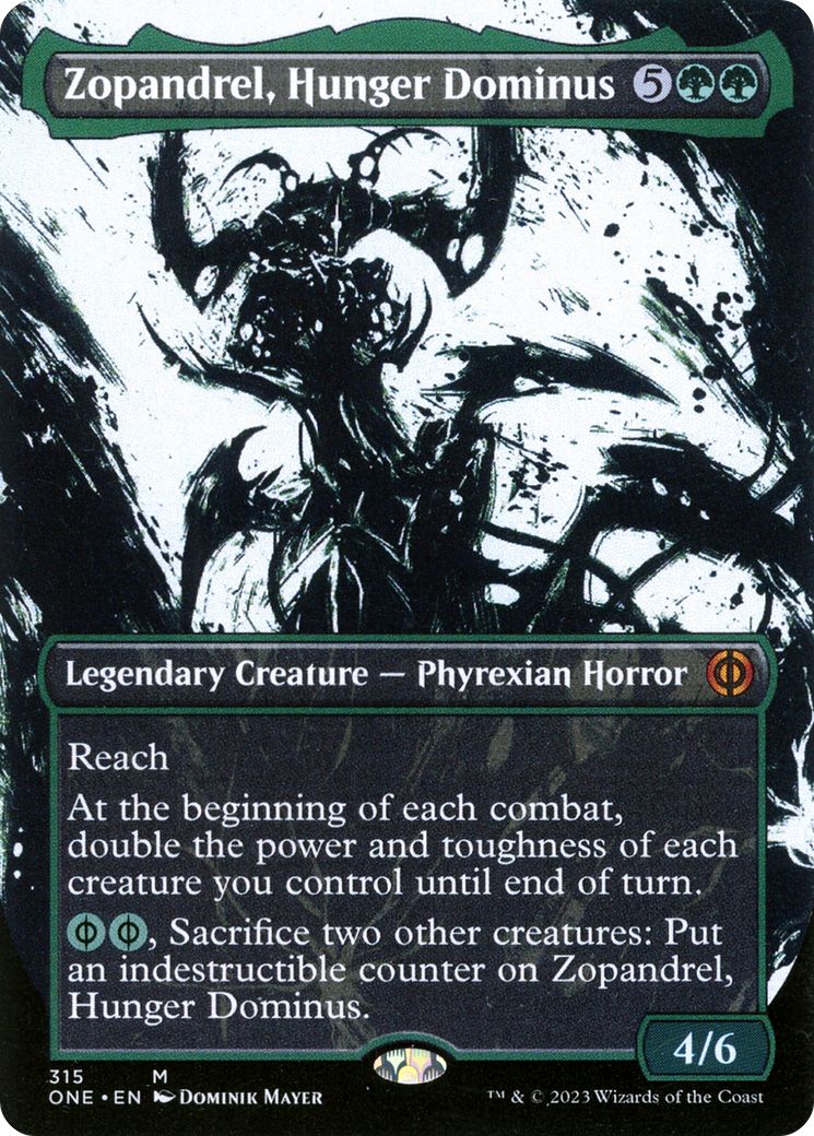 Zopandrel, Hunger Dominus (Borderless Ichor) [Phyrexia: All Will Be One] | Gate City Games LLC