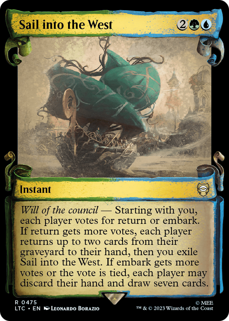 Sail into the West [The Lord of the Rings: Tales of Middle-Earth Commander Showcase Scrolls] | Gate City Games LLC