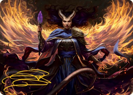 Farideh, Devil's Chosen Art Card (Gold-Stamped Signature) [Dungeons & Dragons: Adventures in the Forgotten Realms Art Series] | Gate City Games LLC